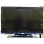 A Toshiba Regza 32" flatscreen LCD television, with remote control, used condition.
