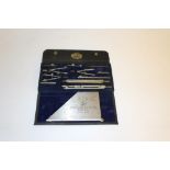 An A G Thornton Ltd technical drawing set within a black canvas case, sold together with a Joseph