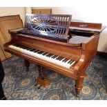 A late 19th Century C. Bechstein rosewood Model A boudoir grand piano, No. 44334, retailed by
