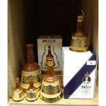 70cl Bells Elizabeth II 90th Birthday blended Scotch Whisky decanter, boxed, a 75cl Bells blended