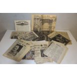A selection of old newspapers, documenting historic Royal and other events, 19th century and later.