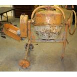 An electric cement mixer, used condition, power cable required.
