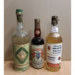 Approx 70cl Bardinet Anisette Royale de Bordeaux liqueur, approx 50cl bottle H. Couturier & C. '