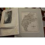 Carey 1787 Map of Cumberland & 8 other engravings/Victorian photo of Cumberland