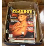 A small selection of Playboy Entertainment for Men magazines, 1980's/1990's, unfortunately in used