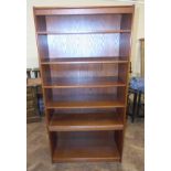 Modern oak effect 6 tier open bookcase We are unable to do condition reports on our Interiors Sale