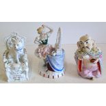 Three Contra Boehme tobacco porcelain jars the largest measures 22cm high We are unable to do