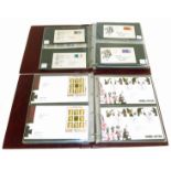 Two albums of mainly GB First Day covers, period 1965-2008, plus a few mint decimal sheets and