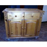 Pine side chest We are unable to do condition reports on our Interiors Sale