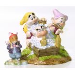 Royal Doulton Snow White "Grumpy's Bathtime" and Royal Doulton The High Hills Collection "Wilfred