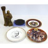 Churchill Commemorative ware, to include an Iron Curtain Speech 1946 decanter and stopper, and