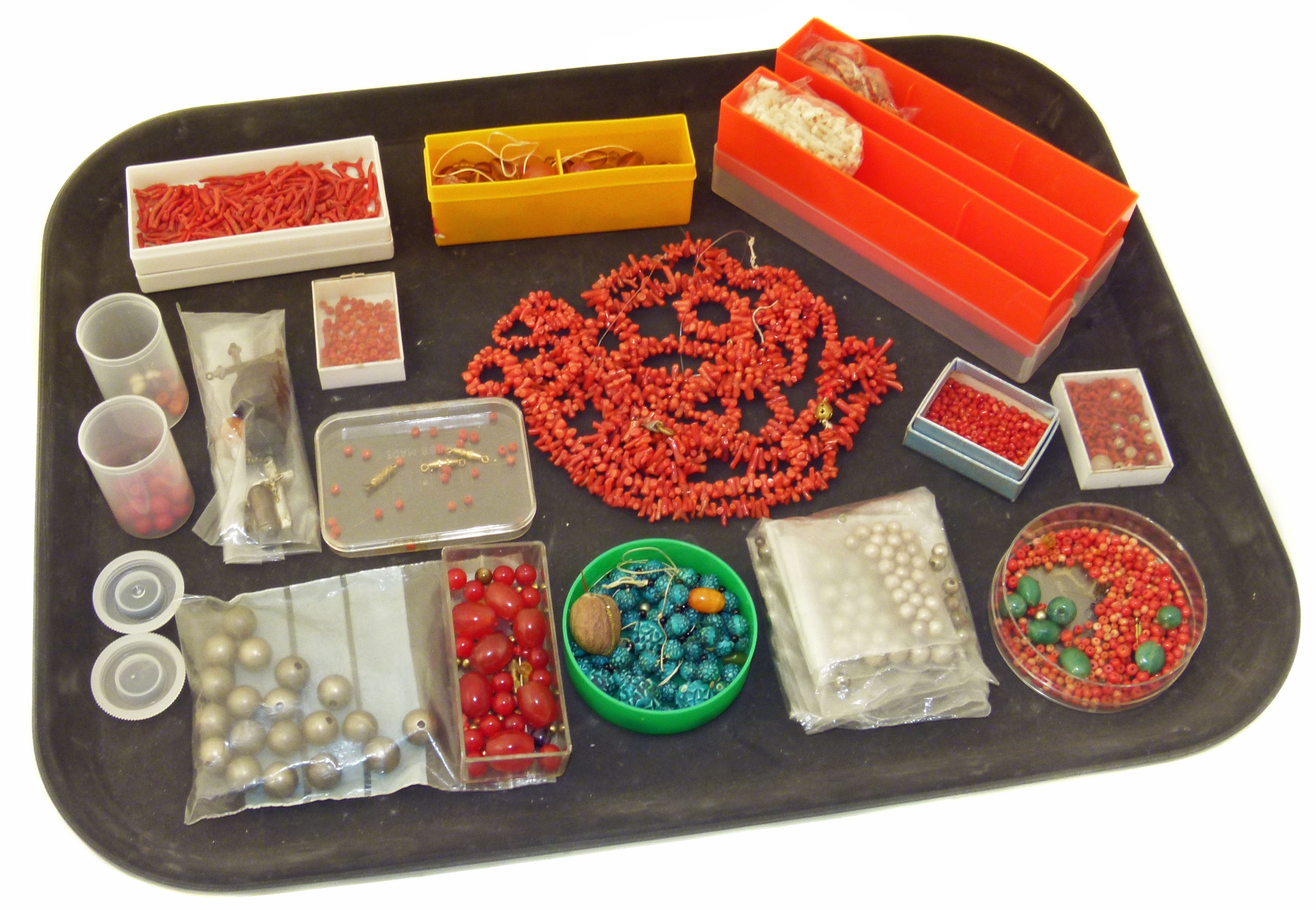 A large selection of beads to include coral etc. We are unable to do condition reports on our