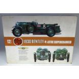 Boxed Airfix 1930 Bentley, 4 1/2 litre supercharger We are unable to do condition reports on our