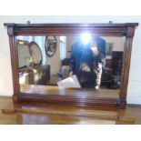 Small 19th century mahogany overmantle mirror 70x47 We are unable to do condition reports on our