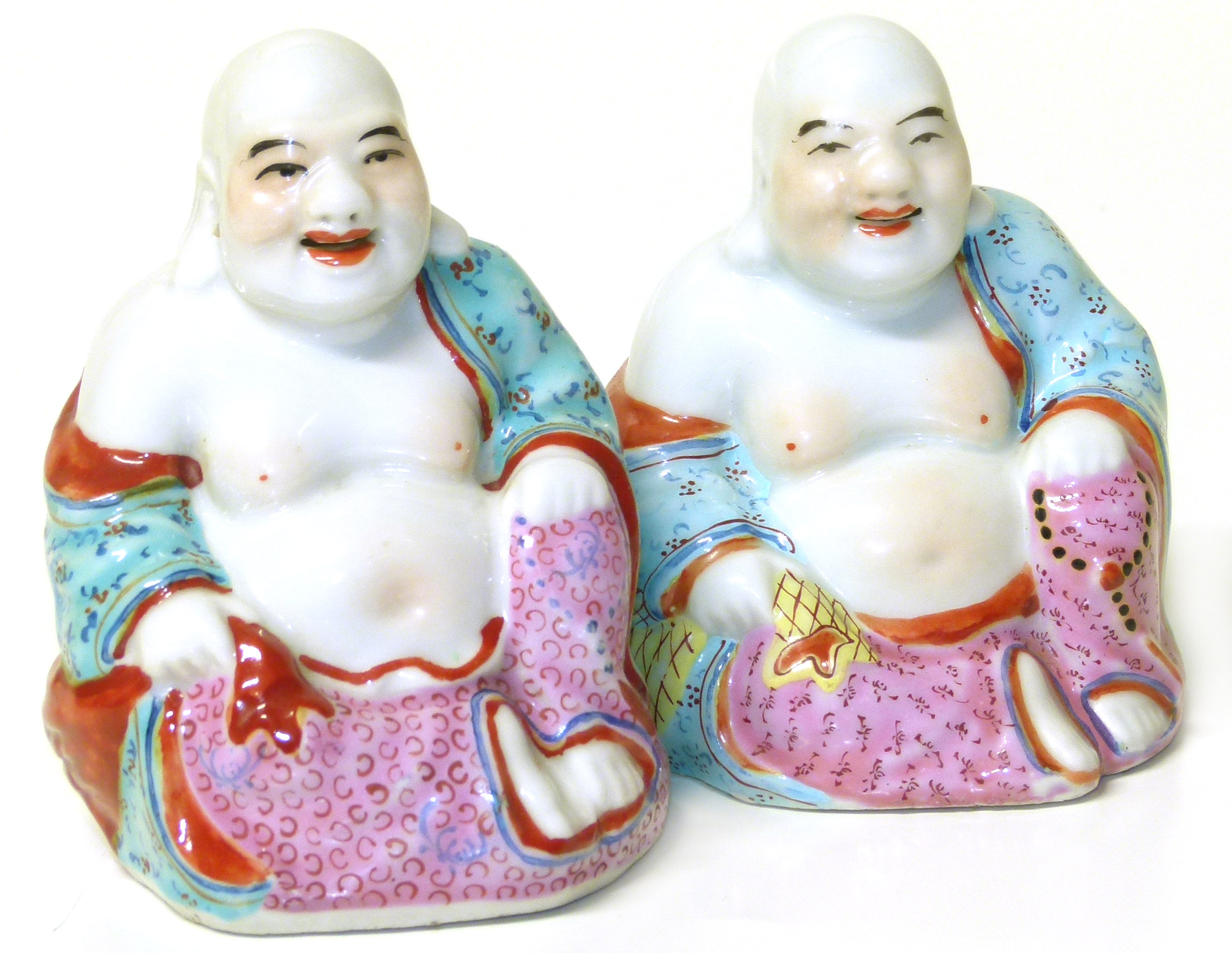 Two Chinese Buddha We are unable to do condition reports on our Interiors Sale