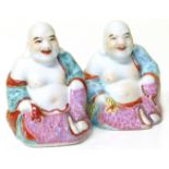 Two Chinese Buddha We are unable to do condition reports on our Interiors Sale