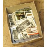 Box of mixed Postcards and vintage photographs We are unable to do condition reports on our