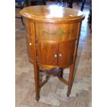 Mahogany Sheraton Revival washstand with lift-up lid. We are unable to do condition reports on our
