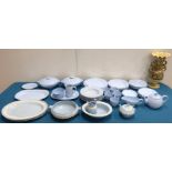 A quantity of mainly Spode "English Lavender Ware and six pieces of Wedgwood We are unable to do
