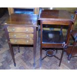 19th century mahogany washstand and bedside chest We are unable to do condition reports on our