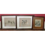 A pair of Maud Ellis dog prints and Frank Paton print "Ally Slopper II We are unable to do condition