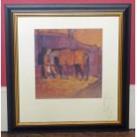 framed David Grant watercolour "Grateful Thanks" We are unable to do condition reports for this