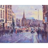 David Farren, "December Afternoon towards Albert Square", oil.