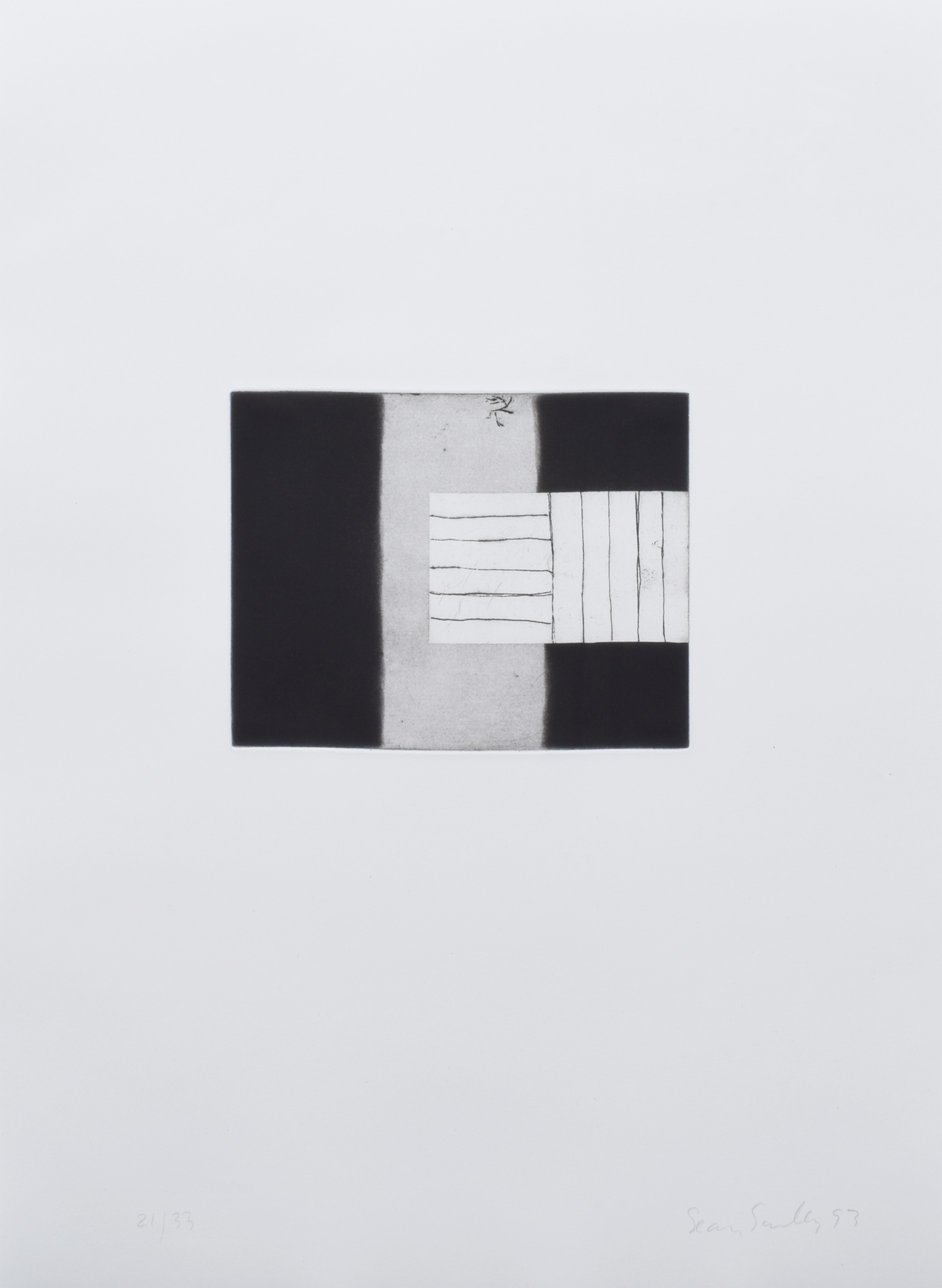 Sean Scully, "She Weeps over Rahoon", signed etching and aquatint.