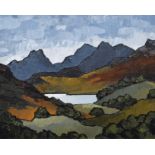 David Barnes, "The Snowdonian Horseshoe", oil.