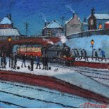 J. Downie, "The Station, Oldham", oil.