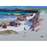 Donald McIntyre, "Sand Dunes, Otters Point, Iona", acrylic.