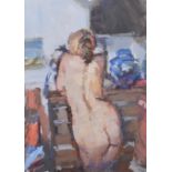 Don McKinlay, Standing nude, oil.