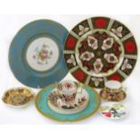 A collection of Crown Derby, Abbey Vale, Spode and Minton Condition reports are not available for