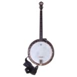 Lyon and Healy four string banjo with soft case