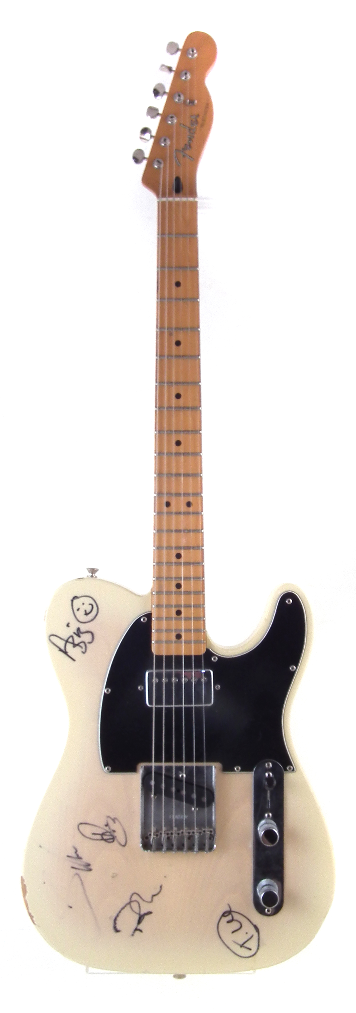 Fender telecaster signed by Aziz Ibrahim (Simply Red / Stone Roses) Patrick Eggle, Simon Mcbride, - Image 2 of 14