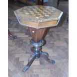 Victorian walnut trumpet shaped sewing table Condition reports are not available for our Interiors