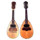 Ferdinand Lapini mandolin in case and one other un-named mandolin in case.