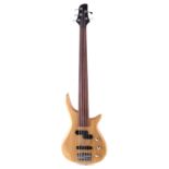 Harper five string fretless base with hard case.