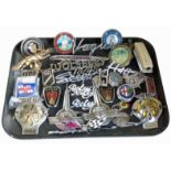 A collection of car badges, mascots, AA badges etc Condition reports are not available for our