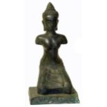 A 20th century bronze figure of Thai Buddha Condition reports are not available for our Interiors