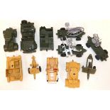 10 un-boxed lone star armoured cars (2) Bren gun carrier (2) Jeep, two-wheel gin (2) small mobile