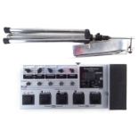 Korg toneworks AX1500G effects unit with adaptor and a music stand