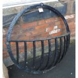 Cast iron hay rack on circular mount Condition reports are not available for our Interiors Sale