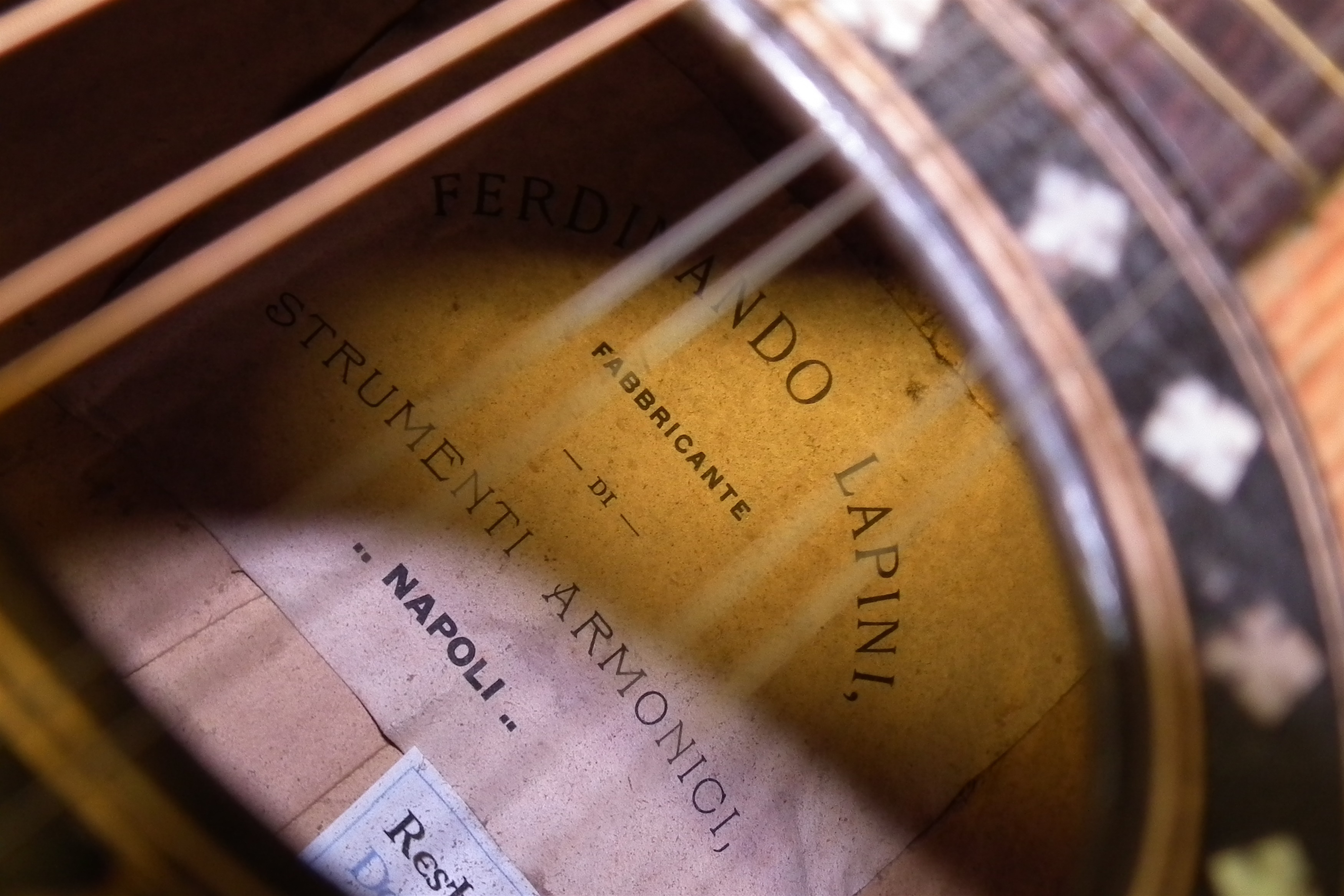 Ferdinand Lapini mandolin in case and one other un-named mandolin in case. - Image 3 of 17