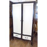 Modern painted double wardrobe Condition reports are not available for our Interiors Sale
