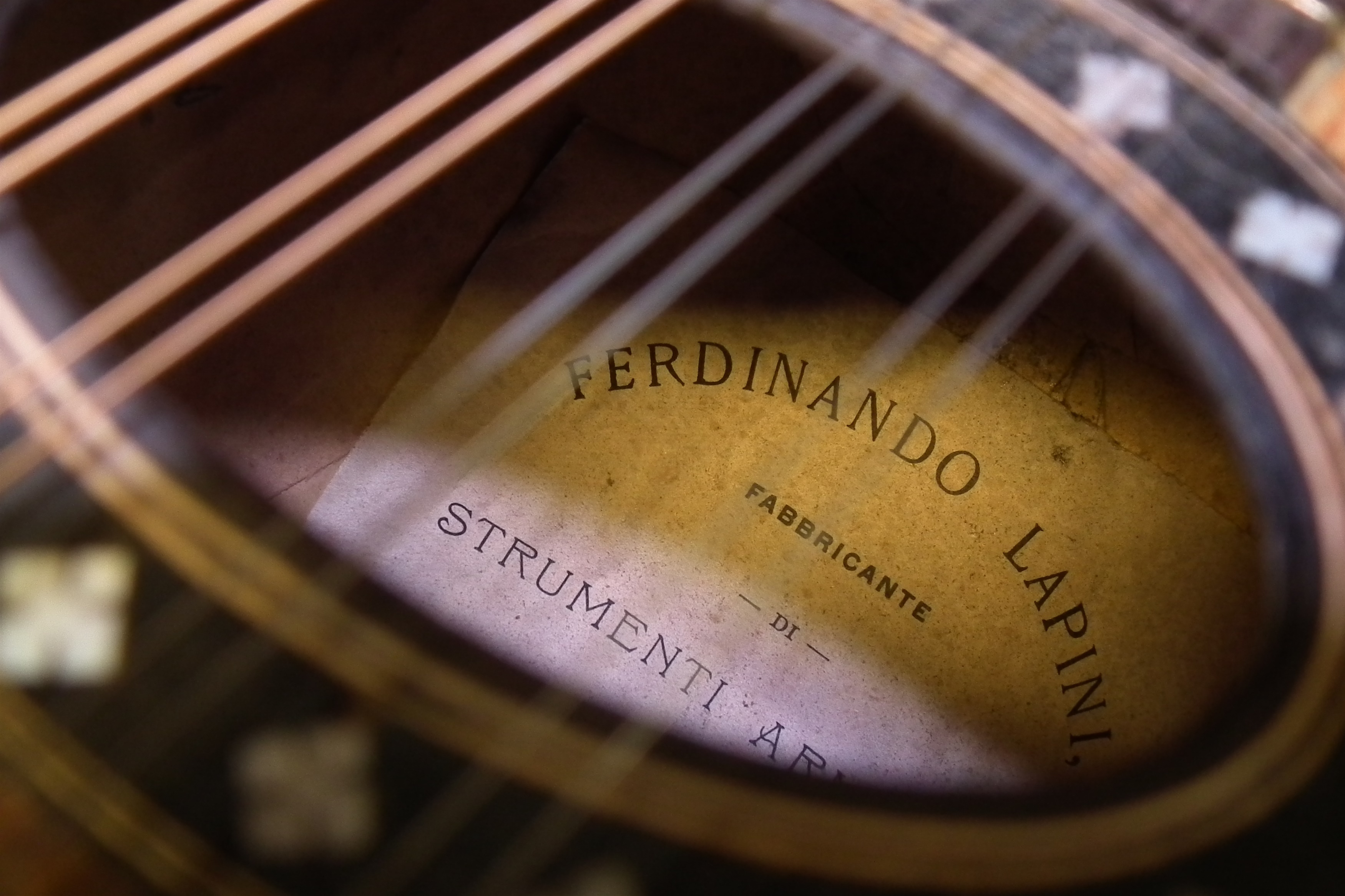 Ferdinand Lapini mandolin in case and one other un-named mandolin in case. - Image 4 of 17