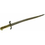 Mid 19th century French bayonet. Condition reports are not available for our Interiors Sale