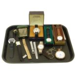 A large selection of wristwatches and PW to include Excalibur, Ingersall etc. (7) and Kaiser