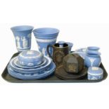 Collection of Wedgwood Jasper ware and black basalt (29 pieces) Condition reports are not