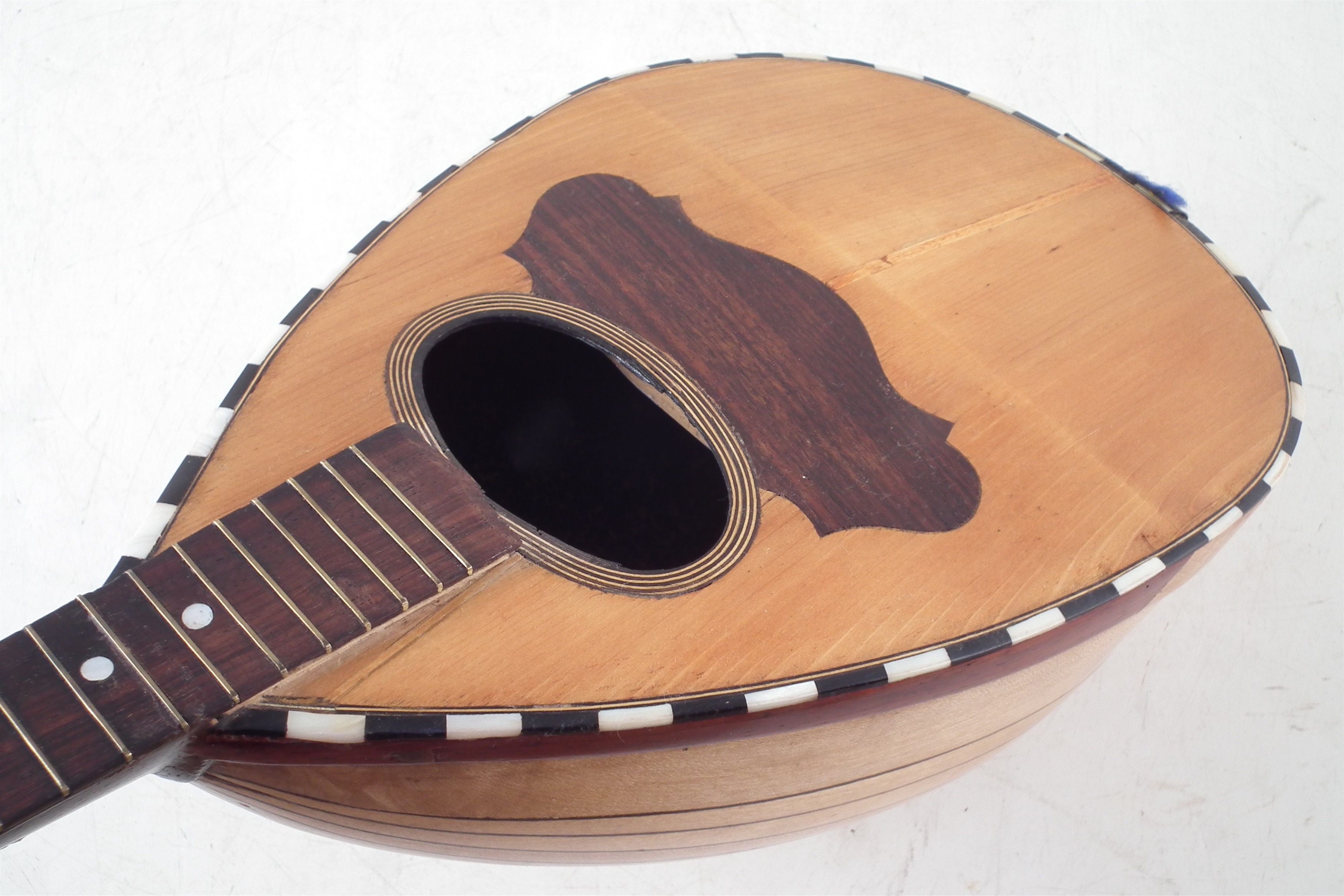 Ferdinand Lapini mandolin in case and one other un-named mandolin in case. - Image 11 of 17